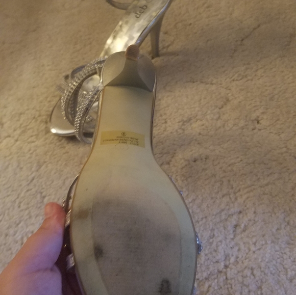 Jeweled Ankle Wrap Heels - Picture 3 of 4